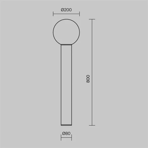 Ландшафтный светильник Bold E27х1 60Вт IP 54 (Черный) - фото 2