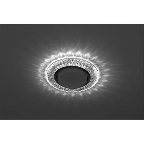 Светильник светодиодный точечный DK LD23 SL/WH GX53 декор со светодиод. подсветкой прозр. ЭРА Б0029627 - фото 2