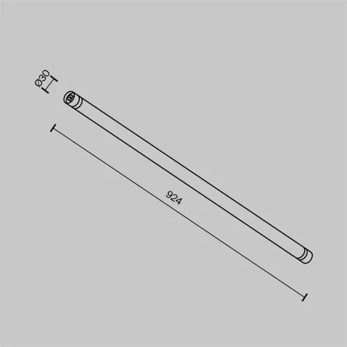 Светильник Ларк / Larc для системы освещения Shelf 3000К 13Вт 360° (Черный) C148CL-L900-13W3K-B - фото 10