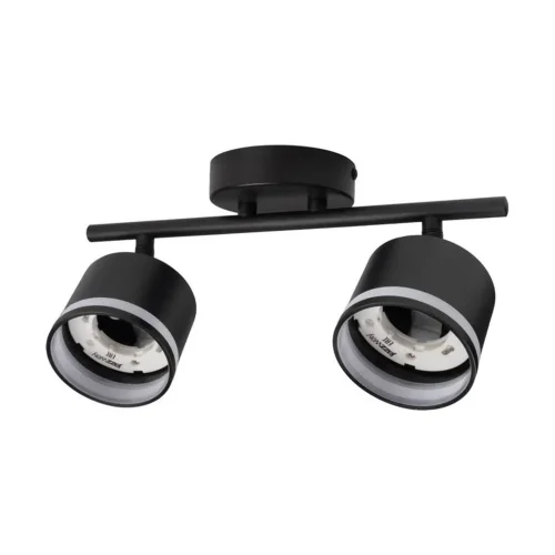 Светильник PCL-0702 max 20Вт (каждая лампа) 2xGX53 IP20 230В BL настен./потолочн. декор. под лампу JazzWay 5066809 - фото