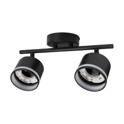 Светильник PCL-0702 max 20Вт (каждая лампа) 2xGX53 IP20 230В BL настен./потолочн. декор. под лампу JazzWay 5066809