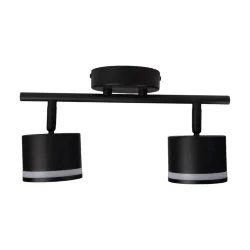 Светильник PCL-0702 max 20Вт (каждая лампа) 2xGX53 IP20 230В BL настен./потолочн. декор. под лампу JazzWay 5066809