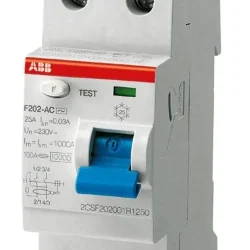 Выключатель дифференциального тока (УЗО) 2п 40А 30мА тип A F202 ABB 2CSF202101R1400