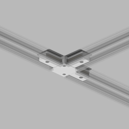 TR1103-WH Соединитель для шинопровода T-образный, белый. Фото 2