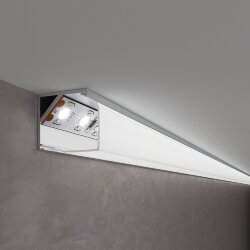 Квадратный угловой алюминиевый профиль для светодиодной ленты LL-2-ALP009 (041814)