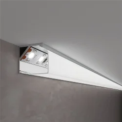 Квадратный угловой алюминиевый профиль для светодиодной ленты LL-2-ALP009 (041814)