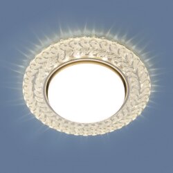 Встраиваемый точечный светильник с LED подсветкой 3027 GX53 CL прозрачный (043158)