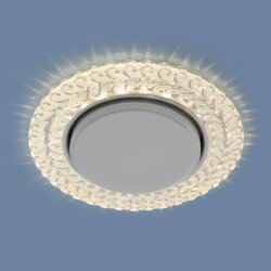 Встраиваемый точечный светильник с LED подсветкой 3027 GX53 CL прозрачный (043158)