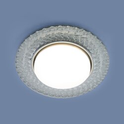 Встраиваемый точечный светильник с LED подсветкой 3027 GX53 CL прозрачный (043158)