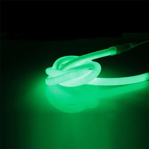 Светодиодный гибкий неон круглый 14мм 220V green LN409 - фото I