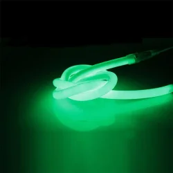 Светодиодный гибкий неон круглый 14мм 220V green LN409