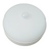 ULW-Q216 12W-4000К SENSOR IP65 WHITE Светильник светодиодный влагозащищенный, с датчиком движения, Круг, Белый свет 4000K, Диаметр 135 мм, Корпус белый - фото 1