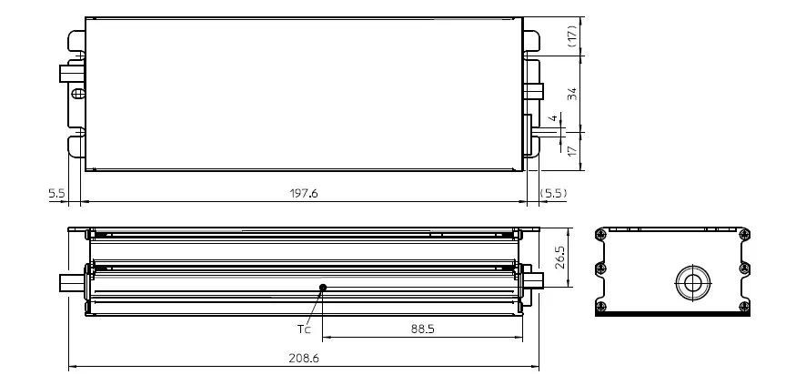Драйвер влагозащищённый для светодиодов 240W/530-1050мА 115-349V IP67 | потенциометр | ECXe 1050.456 | - Vossloh-Schwabe. Фото 4