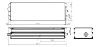 Драйвер влагозащищённый для светодиодов 240W/530-1050мА 115-349V IP67 | потенциометр | ECXe 1050.456 | - Vossloh-Schwabe. Фото 4