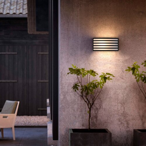 Настенный уличный светильник 1409 TECHNO черный IP54 - Фото 3