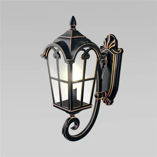 Уличный настенный светильник Mira U черное золото IP44 Mira U черное золото - фото