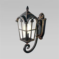 Уличный настенный светильник Mira U черное золото IP44 Mira U черное золото (025300)