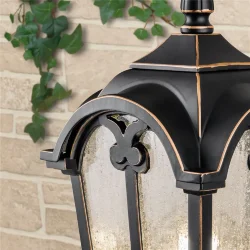 Уличный настенный светильник Mira U черное золото IP44 Mira U черное золото (025300)