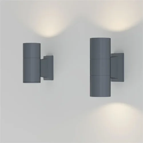 Настенный светильник (бра) Bowery GU10х2 50Вт IP 54 (Серый) - фото 10