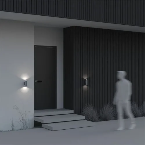 Настенный светильник (бра) Bowery GU10х2 50Вт IP 54 (Серый) - фото 13