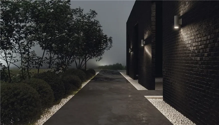 Настенный светильник (бра) Bowery GU10х2 50Вт IP 54 (Серый) - фото 15