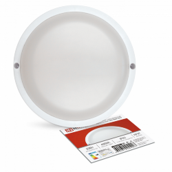 Светильник светодиодный герметичный СПП 2040-КРУГ 20Вт 4000К 1800Лм IP65 155мм IN HOME