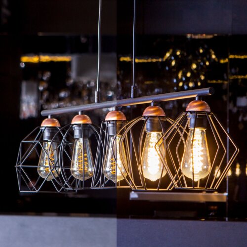 Филаментная светодиодная лампа ST64 8W 3300K E27 тонированная - Фото 3