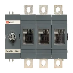 Рубильник 3п 200А без рукоятки управления TwinBlock PROxima EKF tb-s-200-3p