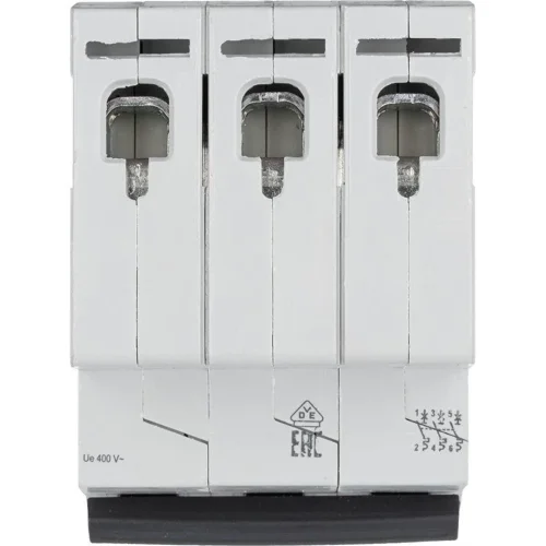 Выключатель автоматический модульный 3п C 63А 4.5кА RX3 ИЭК Leg 419714 - фото 5