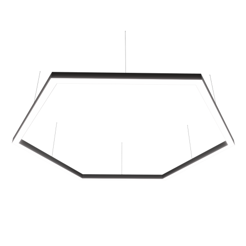 Светильник WOLTA PRO КОНТУР ГЕКСА ДСО03-216-501-5К-Ч Матовый - фото 1.