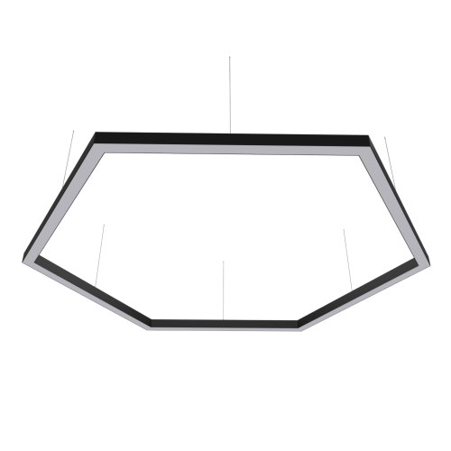 Светильник WOLTA PRO КОНТУР ГЕКСА ДСО03-216-501-5К-Ч Матовый - фото 2.