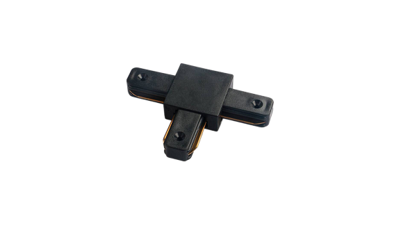 'T-Коннектор для однофазных накладных трековых систем,черный, KXZ-BL-T. Фото 3