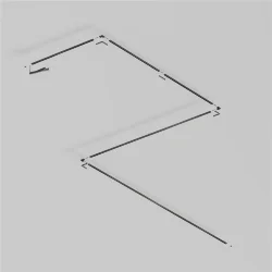 Шинопровод 1 м Exility X накладной, черный (Черный) TRX239-411B