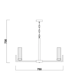 Подвесной светильник Freya FR5214PL-08CH (Хром)