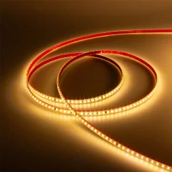 Светодиодная лента 220VAC, 2835, 120led/m, 4.8W/m, warm white 3000K, A118, IP67, 10mm, со скотчем