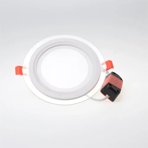 Светодиодный светильник встраиваемый B2 (220V, 12W, day white, круглый D160mm, стеклянная рамка) - фото II