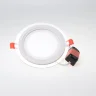Светодиодный светильник встраиваемый B2 (220V, 12W, day white, круглый D160mm, стеклянная рамка) - фото II