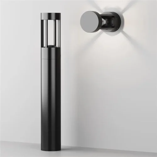 Настенный светильник (бра) Vint 3000K 9Вт IP 65 (Графит) - фото 4