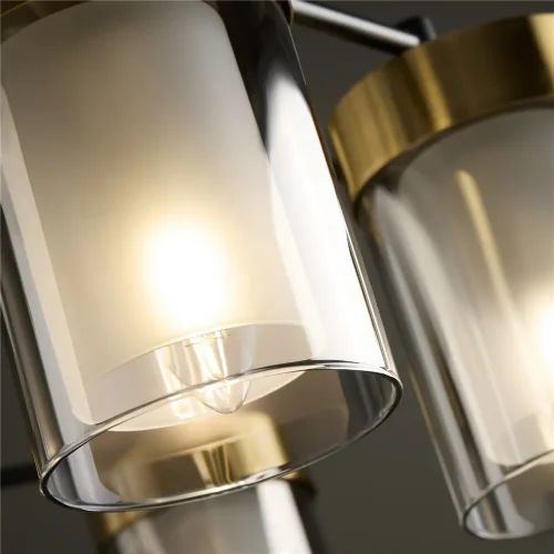 Подвесной светильник Лора / Lora (Черный и Латунь) FR5432PL-08BBS - фото 3