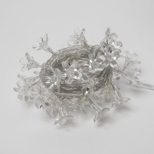 ULD-S0700-050-DTA WHITE IP20 WHITE SAKURA Гирлянда светодиодная с контроллером Сакура белая, 50 светодиодов, 7 м, белая.IP20.провод прозрачный - фото 4