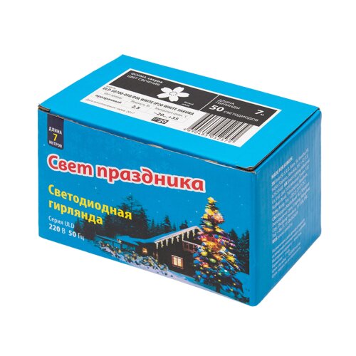 ULD-S0700-050/DTA WHITE IP20 WHITE SAKURA Гирлянда светодиодная с контроллером «Сакура белая», 50 светодиодов, 7 м, белая,IP20,провод прозрачный - фото