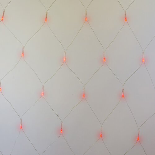 ULD-N2520-240-DTA RED IP20 Сетка светодиодная с контроллером, 240 светодиодов, 2.5х2 м, красная, IP20, провод прозрачный - фото 2