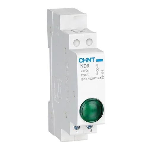 Индикатор ND9-1/g AC/DC 230В (LED) (R) зел. CHINT 594108 - фото