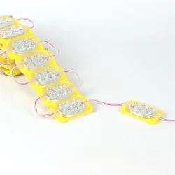 Светодиодный модуль 6 led 2835 MOD103 (12V, 1.2W, yellow, IP65)