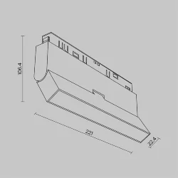 Трековый светильник Базис / Basis Exility 2700-6000K 12Вт 120° Dim Smart Zigbee (Белый) TR036-4-12WTW-DSZ-W