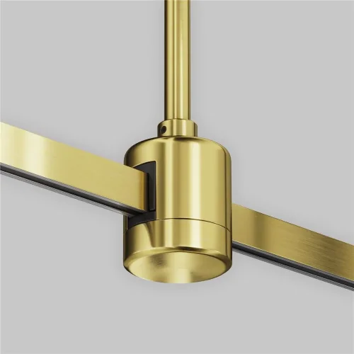 Крепление потолочное Medium 300мм с прямым коннектором питания Flarity латунь (Латунь) - фото 4