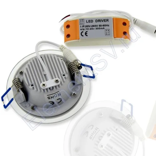 Светодиодный светильник встраиваемый IC-RW D100 (6W, White) - фото 2.