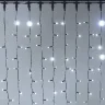 Гирлянда Занавес 2 x 3 м Белый 220В, 600 LED, Провод Черный Каучук 2,3мм, IP65. Фото 3.