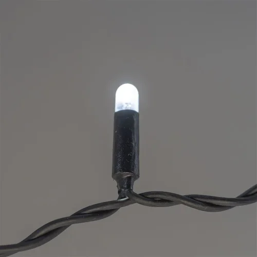 Гирлянда Занавес 2 x 3 м Белый 220В, 600 LED, Провод Черный Каучук 2,3мм, IP65. Фото 5.