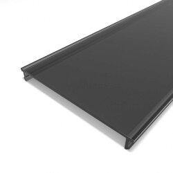 Рассеиватель поликарбонатный для профиля LC-LRM-BL55-2 чёрный